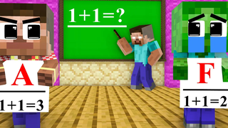 Monster School Good Herobrine กลายเป็นฮีโร่ - เรื่องเศร้า แต่จบอย่างมีความสุข - Minecraft Animation