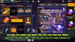 Free Fire| Gà rán khẳng định cập nhật Full đồ vào hộp ma thuật - Vòng quay bay màu thẻ vô cực 5 KC