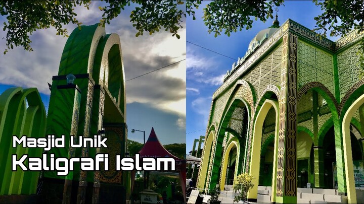 Masjid unik bertulis kaligrafi Islam