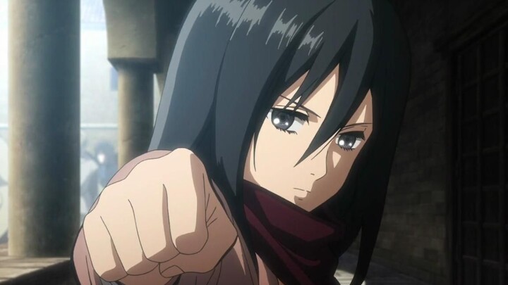 Mikasa: Who ™ calls me the third master again and I'll hit hard!