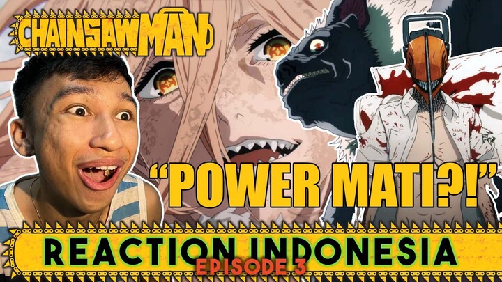 DENJI vs BAT DEVIL!! - Chainsaw Man Episode 3 Reaction Indonesia