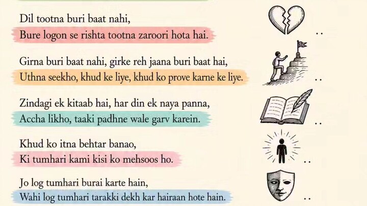 “Sabr rakho, mehnat karte raho… waqt zaroor badlega. ✨”