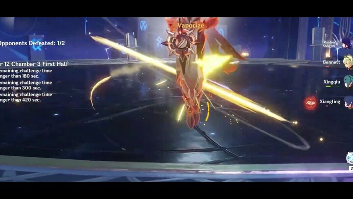 Cháy gần hết máu rồi #genshinmoment