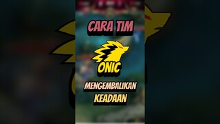 Cara tim onic mengembalikan keadaan ketika kalah #m5 #onic #indopride #mobilelegends