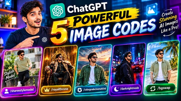 ChatGPT Powerful 5 Image Codes