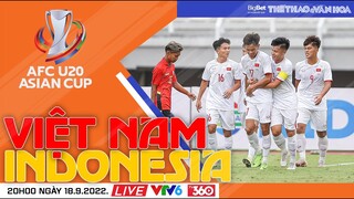 Vòng loại bóng đá U20 CHÂU Á 2023 | VTV6 trực tiếp U20 Việt Nam vs U20 Indonesia (20h00 ngày 18/9)