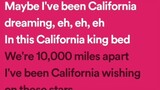 CALIFORNIA KING BED..