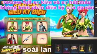 Free fire| review full sự kiện cán cân kỳ diệu săn trang phục hơi thở mùa hè và sự hút máu kỳ diệu