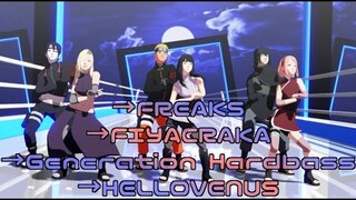 FREAKS FIYACRAKA Generation Hardbass HELLOVENUS【NARUTO MMD】*team3,7,8,10*AKATSUKI