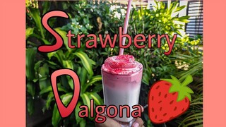 Strawberry Dalgona - New Trend (Simple Steps)