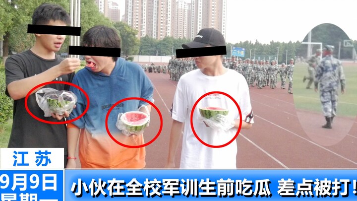 What will happen if you eat watermelon and drink Coke in front of all the military cadets in the sch