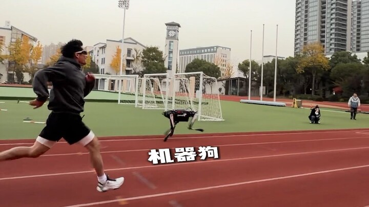 Manusia vs anjing robot tercepat di dunia