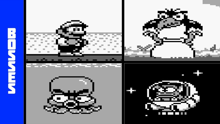 Super Mario Land 2 6 Golden Coins (GB) - All Bosses