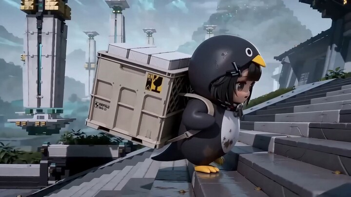 Your little penguin is delivering cargo.