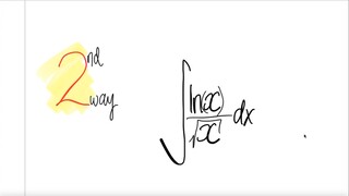 2nd way: log sqr integral ∫ln(x)/x dx