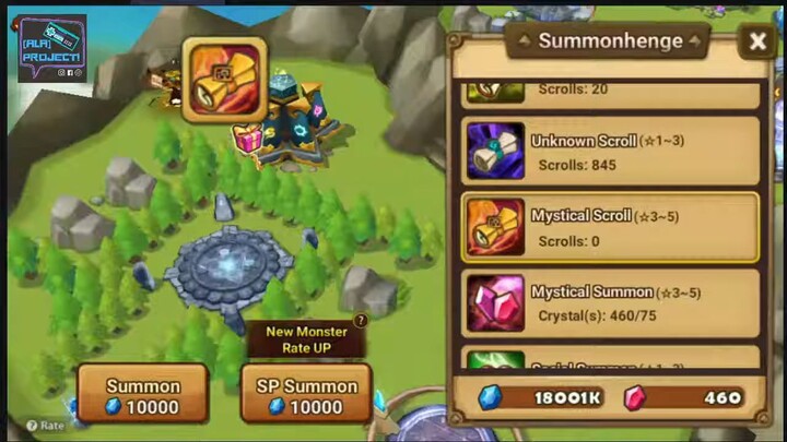 Summon Massal Semua Scroll di Summoners War
