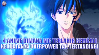 4 Anime Dimana MC Terlahir Kembali Dengan Kekuatan Overpower Yang Tak Tertandingi