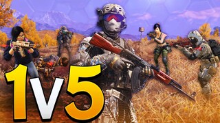 Clutching The CRAZIEST 1v5 Ever In CoD Mobile BR