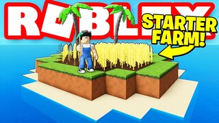 I MADE THE ULTIMATE STARTER FARM! Roblox Stranded