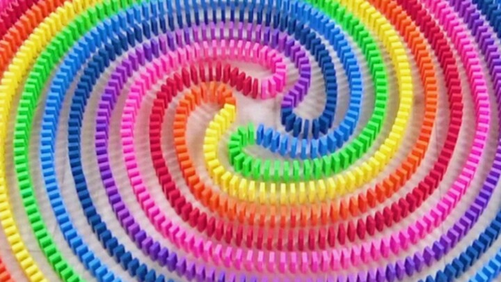 Magical rainbow dominoes!