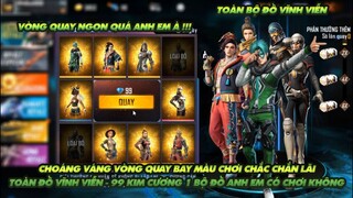 Free Fire| Choáng váng với vòng quay bay màu chơi thì chắc chắn lãi - toàn bộ đồ vĩnh viễn