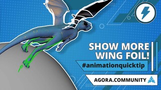 ⚡Animation Quick Tip | Show More Wing Foil