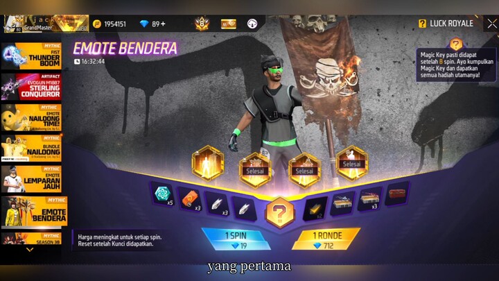 Hari Terakhir Magic box emote bendera FF