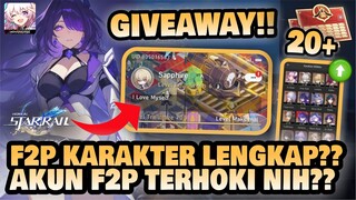 AKUN F2P KARAKTERNYA LENGKAP??! Akun F2P Wangy!! 🤔 | Review Akun #13 | Honkai: Star Rail