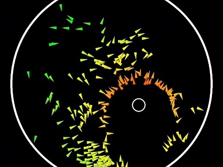تعلّم سرب من أسماك الذكاء الاصطناعي كيفية البقاء على قيد الحياة. #أشكال_هندسية #تخفيف_التوتر
