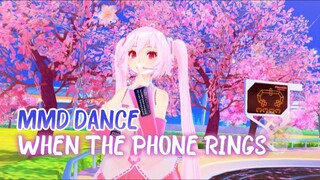 [MMD] HATSUNE MIKU DANCE ‼️ SONG WHEN THE PHONE RINGS 📳