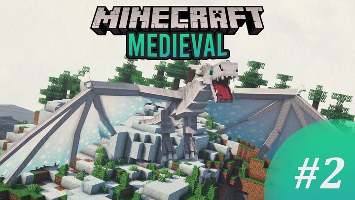 Minecraft : Membunuh Naga Pertama | Minecraft Medieval #2