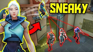 THE POWER OF BEING SNEAKY - 200 IQ Tricks & Hiding Spots - VALORANT