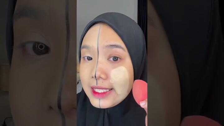 Makeup Jimat vs tak jimat by rozyana #shorts #makeuotutorial #tiktokers #makeupartist #leeminho