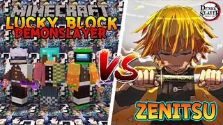 เปิดลักกี้บล็อก "ดาบพิฆาตอสูร" ปะทะ เซ็นอิทซึ! | Minecraft Lucky Block