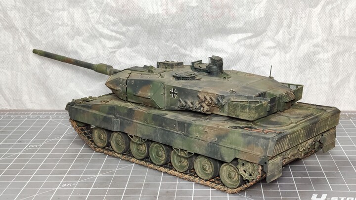 [Thay đổi tĩnh] Tháp pháo Tamiya Leopard 2A6 đã hoàn thiện + ổn định kép