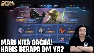 GACHA SKIN STAR WARS YANG PALING HOKI! DAPAT EPIC LIMITED + SKIN MASTER YODA! MOBILE LEGENDS