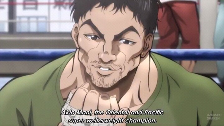 Kaiou Retsu VS Mani Akio - Many Pacquiao Scene in Baki Hanma Season 2 Part 2