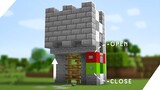 Cara Membuat Mini Castle Gate (EASY) - Minecraft Tutorial Indonesia