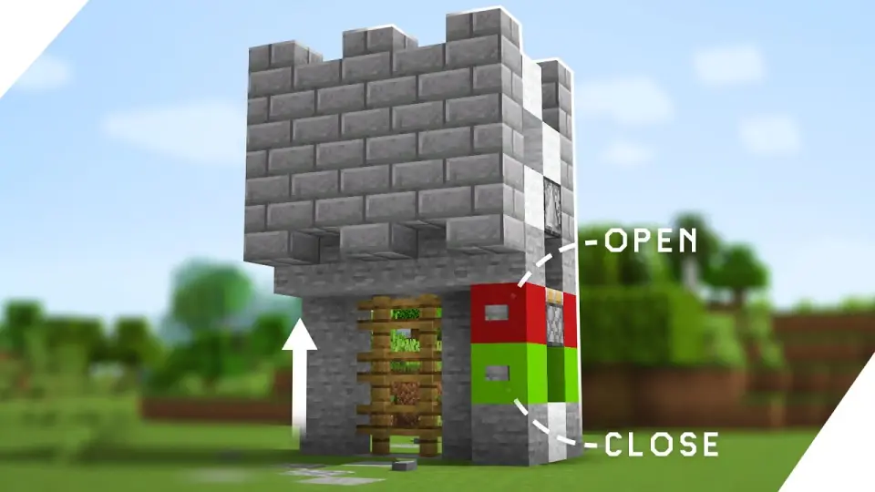 How To Make A Castle Gate In Minecraft