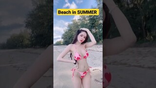 Bj dance in Sea beach 😍🏖️ #viral #shorts #bjdance #kpop #bikini #seabeach #hotgirl #hotmodel