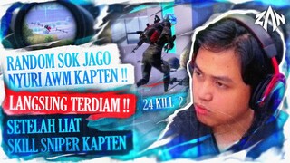 Random Sok Jago Nyuri AWM Kapten !!  Langsung Terdiam !!  Setelah Liat Skill Sniper Kapten