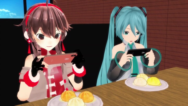 【V Family MMD】Le Zhengling: Take photos before eating