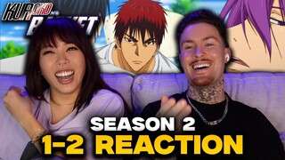 KAGAMI'S BROTHER!? | Kuroko No Basket Season 2 Ep 1-2 Reaction