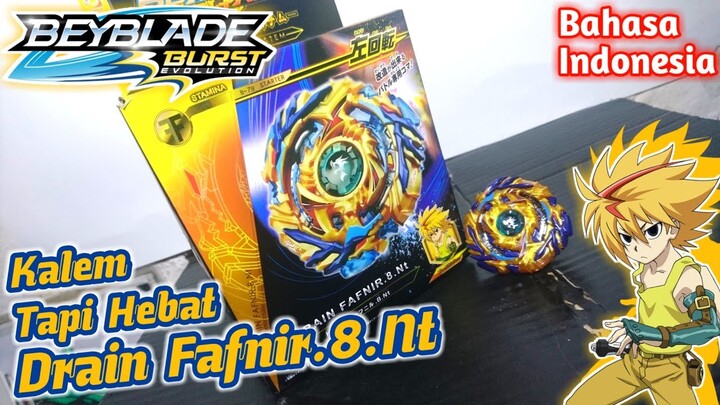 KALEM TAPI HEBAT!! Review Beyblade Drain Fafnir.8.Nt Merek SB | Mainan&Hobi Part 45 BAHASA INDONESIA