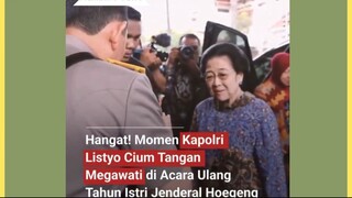Kapolri Jenderal Listyo Sigit Prabowo bertemu dengan Presiden kelima RI, Megawati Soekarnoputri, dal