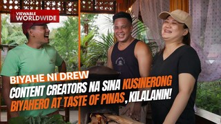 Content creators na sina Kusinerong Biyahero at Taste of Pinas, kilalanin | Biyahe Ni Drew