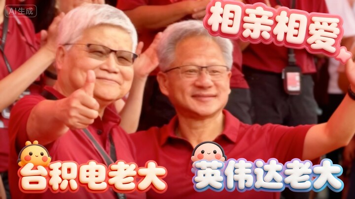 论老黄能有多会讲话❗️台积电发言节目不断👏🏻谁爱台积电？黄仁勋一声“我也爱”全场沸腾