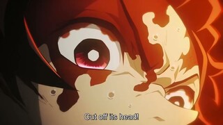 Tanjiro epic fight with upper 6 demon    demon slayer episode 10