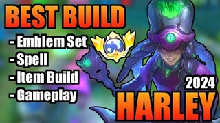 HARLEY BEST BUILD 2024 | TOP 1 GLOBAL HARLEY BUILD | HARLEY - MOBILE LEGENDS | MLBB