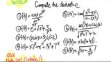 OSU Math 1151 Practice3: Compute the derivative.